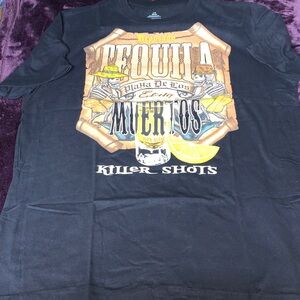 Black Tequila Graphic T-Shirt Large